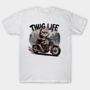 Thug Life Chopper Cat Fan Art T-Shirt